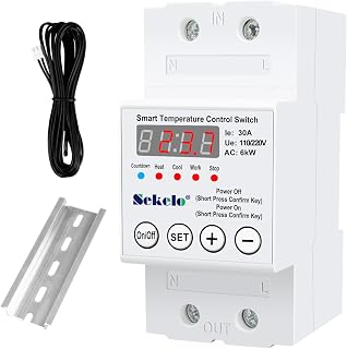 High-Power Temperature Control Switch, 63A 110V/220V Digital Thermostat