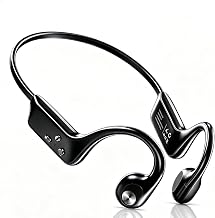 Fanisic Bone Conduction Headphones, Bluetooth 6.0 Open Ear Headphones with Mic, Type-C Quick Charge. Long Battery Life, IPX5 Sweatproof, Lightweight Comfortable for Office, Sports, and Driving(Black)