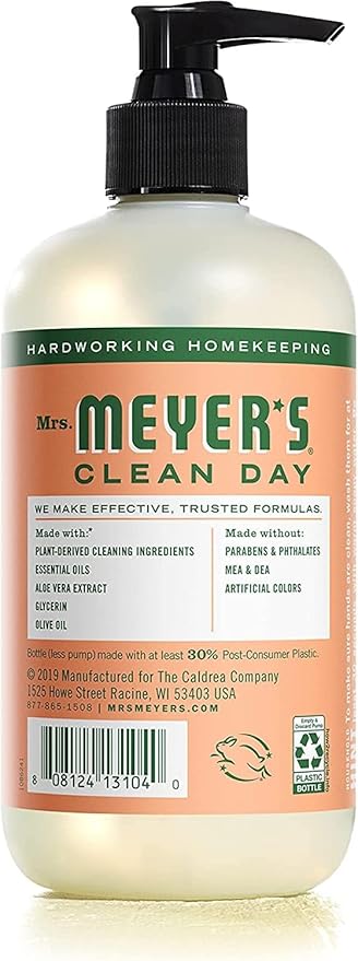 Mrs. MEYER'S CLEAN DAY Variety, 2 Liquid Hand Soap 12.5 OZ, 1 Liquid Dish Soap, 16 FL OZ (Geranium)