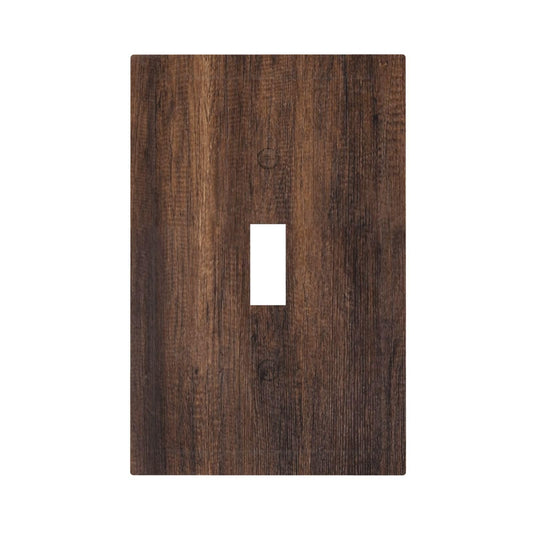 Decorative Light Switch Plate Covers Vintage Brown Wood Plank Texture 3 Gang Light Switch Cover Plate Triple Toggle Wall Plate Outlet Covers for Farmhouse Cabin Home Decor