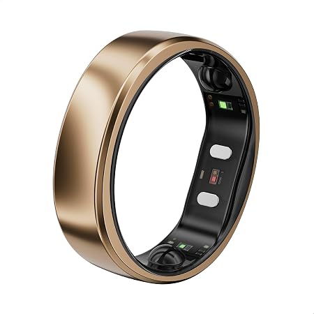 RingConn Gen 2 Air Ultra-Thin Smart Ring(Size 7, Dune Gold)