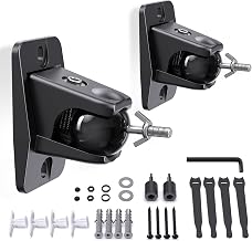 Surround Sound Rear Speaker Wall Mount, Aluminum, Max 11 lb Load, 2 Pack - Image 1