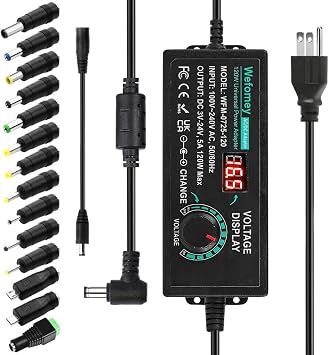 120W Universal Power Supply 3V~24V 5A Adjustable Multi Voltage Adapter
