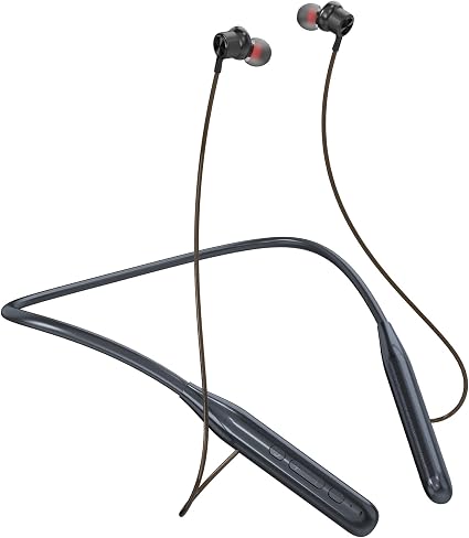 ZXQ Bluetooth Neckband Earbuds, in-Ear Wireless Around Neck Headphones with Microphone, 6EQ Modes, 35 Hours Long Playtime, Magnetic Design for Music, Sports-Black