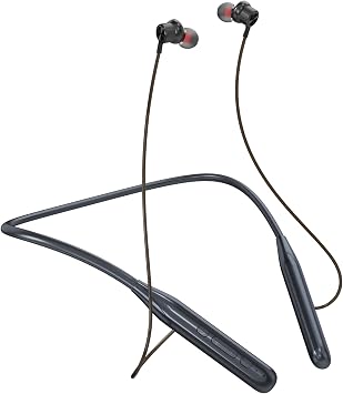 ZXQ Bluetooth Neckband Earbuds, in-Ear Wireless Around Neck Headphones with Microphone, 6EQ Modes, 35 Hours Long Playtime, Magnetic Design for Music, Sports-Black