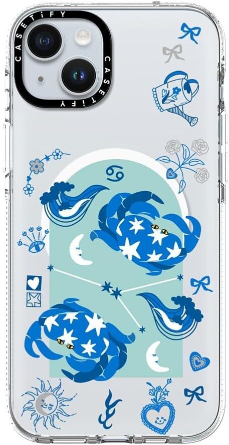 CASETiFY Clear iPhone 15 Plus Case [Not Yellowing / 6.6 ft. 3X Military Grade Drop Protection/Compatible with Magsafe] - Cancer - Clear