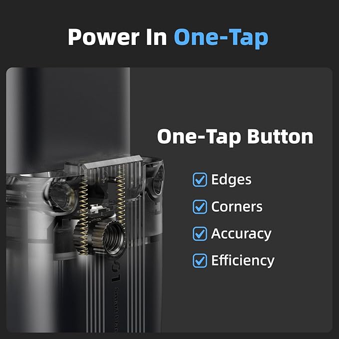 HOZO M-Cube Laser Measuring Tool Adaptor, 01 Smart Planner - Features 360° Joystick for Capturing Floorplans from Any Angle, One-Tap Button for Precise Edge and Corner Measurements