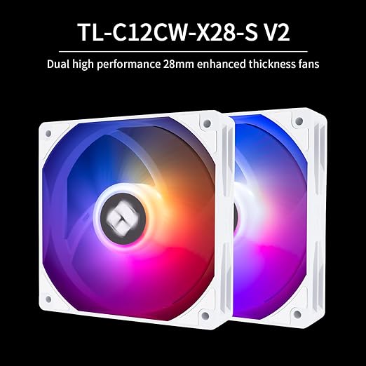 Thermalright Peerless Assassin 120 Vision ARGB White CPU Cooler, PC Cooling 6 Heat Pipes, 2.8’’ Magnetic Display Screen with 320x240 Resolution,for AM4/AM5 and Intel LGA1700/1851