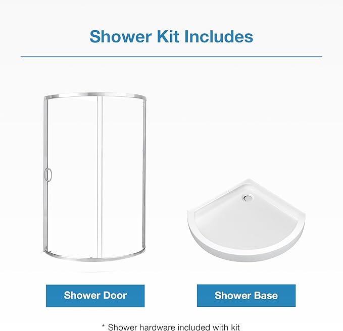 OVE Decors Breeze 38 in. Corner Shower, With Included Base, Clear Glass and Satin Nickel Finish