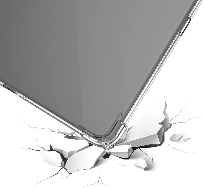 Dteck for Amazon Fire Max 11 Clear Tablet Cover 11" (13th Generation) 2023 Release, Durable Soft Silicone Transparent Back Cover with 1 Stylus Pen, Lightweight Slim Fit Thin TPU Rubber Case, Clear