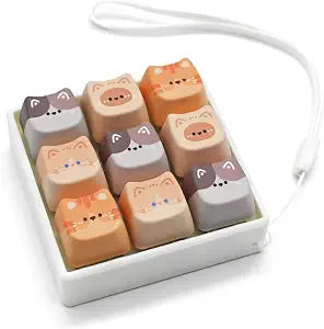 Keyboard Fidget Clicky Clicker for Adults, 9 Cat Keys (9-in-1)