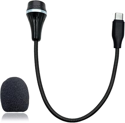 USB C Microphone Gooseneck for MacBook Pro/Air,for iPad Pro 13/12