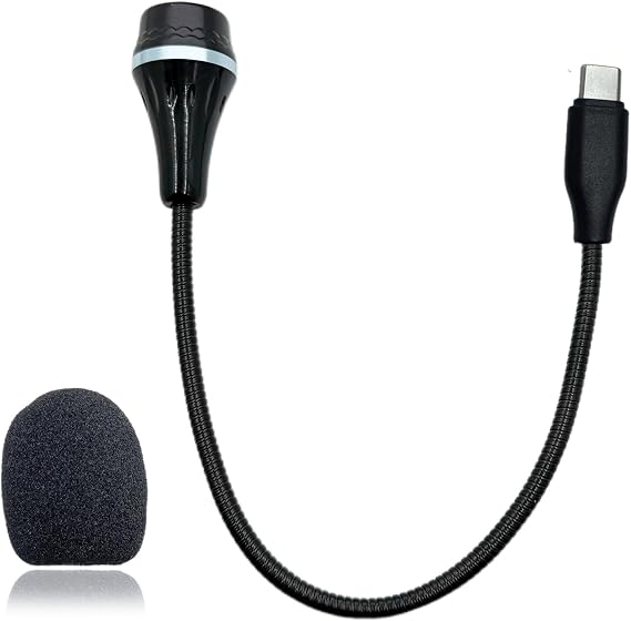 USB C Microphone Gooseneck for MacBook Pro/Air,for iPad Pro 13/12