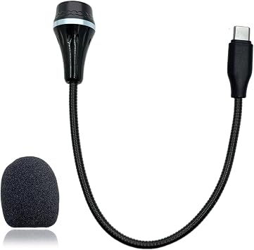 USB C Microphone Gooseneck for MacBook Pro/Air,for iPad Pro 13/12