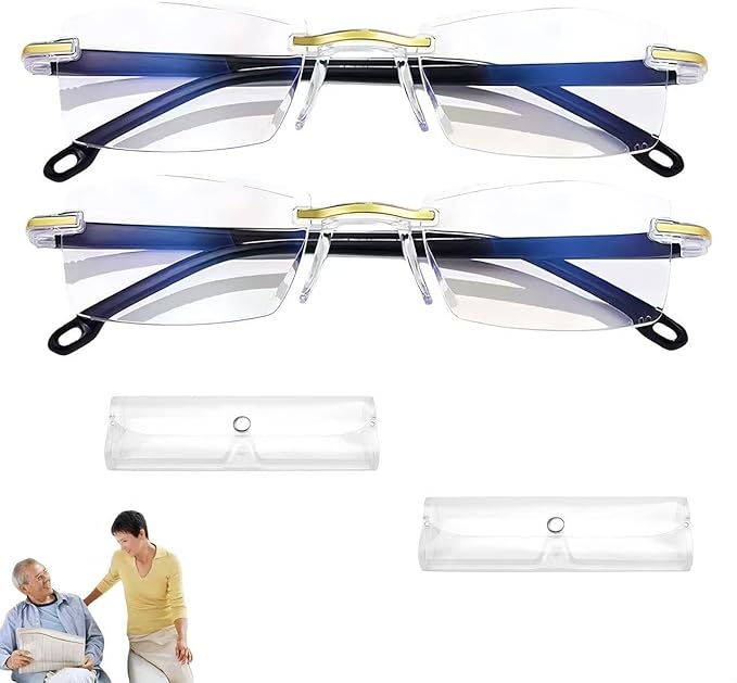 Auto Focus Glasses，Anti-Blue Light Automatic Zoom Reading Intelligent Presbyopia Glass，Self Adjusting clarity glasses。
