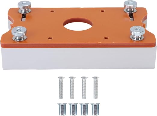 Wood Trimmer Base 2 In 1 Wood Router Base Slotting Bracket for Trimmers Inner Diameter 65mm Wood Thickness Range 0-5cm