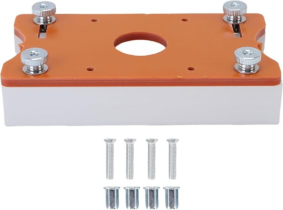 Wood Trimmer Base 2 In 1 Wood Router Base Slotting Bracket for Trimmers Inner Diameter 65mm Wood Thickness Range 0-5cm