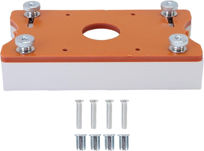 Wood Trimmer Base 2 In 1 Wood Router Base Slotting Bracket for Trimmers Inner Diameter 65mm Wood Thickness Range 0-5cm