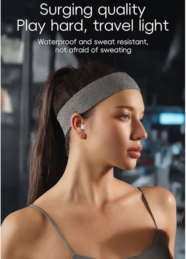 Invisible Wireless Bluetooth Ear Buds for Sleeping Noise Cancelling Mini Earbuds,Discreet in-Ear Tiny Earphones for Sleeping,Hidden Earbuds for Small Ears Sleeping,Working,Hiking White