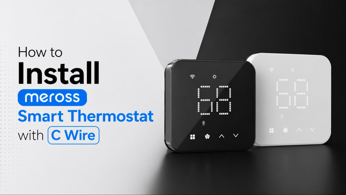 meross Smart Thermostats for Home, Matter Programmble WiFi Thermostat
