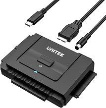Unitek USB-C IDE/SATA Adapter, Dual-Drive for 2.5/3.5" HDD/SSD, 6Gbps - Image 1