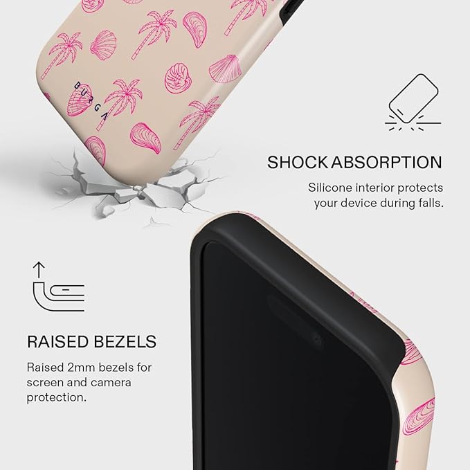 BURGA Phone Case for iPhone 17 - Cute, Trendy, Aesthetic, Pattern Phone Cover, Hard Shell Protection - fits Apple iPhone 17 Case for Women and Men
