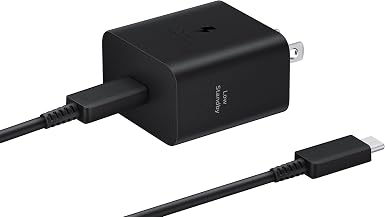 Samsung 45W Wall Charger Power Adapter with Cable Included, Black