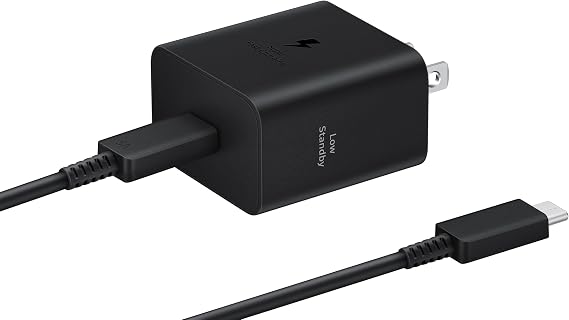 Samsung 45W Wall Charger Power Adapter with Cable Included, Black