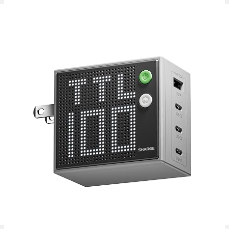 SHARGE 100W 4-Port GaN Charger, USB C Laptop Charger Block with Display - Image 5