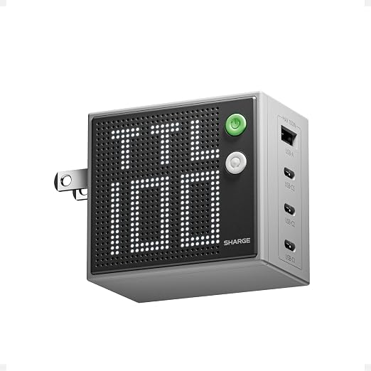 SHARGE 100W 4-Port GaN Charger, USB C Laptop Charger Block with Display - Image 6