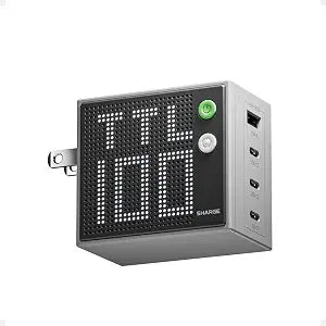 SHARGE 100W 4-Port GaN Charger, USB C Laptop Charger Block with Display - Image 1