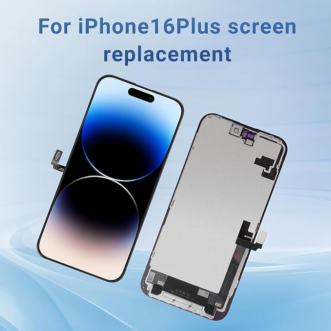 for iPhone 16 Plus Screen Replacement Kit Full Assembly 6.7 inch,3D Touch LCD Display for A3290、A3082、A3289 and A3291 Digitizer Screen and Repair Tools Kit