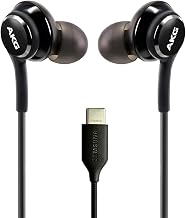 AKG Wired In-Ear Earbuds with Mic USB-C Earbuds with Braided Cable Compatible with Samsung Galaxy S24 Ultra, S24+, S23, S22, S21, S10, S10E & iPhone 15 Series - Image 1