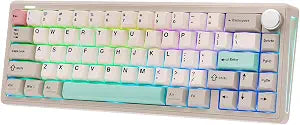 EPOMAKER TH65 Wireless Mechanical Gaming Keyboard with Knob & 8000mAh