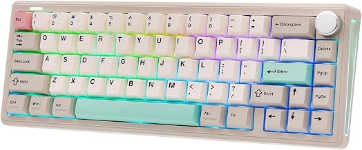EPOMAKER TH65 Wireless Mechanical Gaming Keyboard with Knob & 8000mAh - Image 1