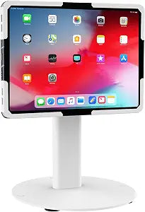 Mount-It! Universal Tablet Countertop Stand, Secure Kiosk Mount, White