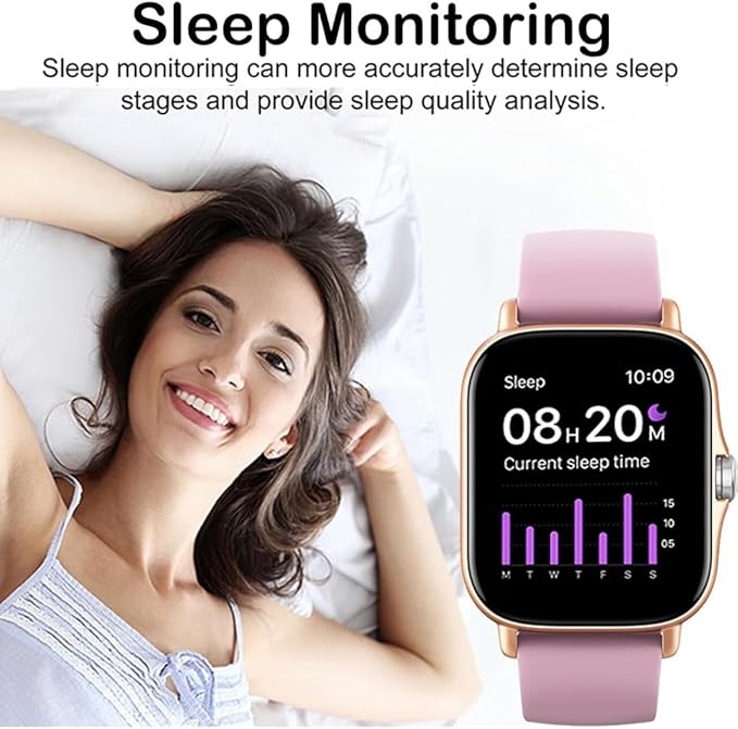 Smart Watch, 1.81" Upgraded Full Touchscreen Smart Watch for Android iPhones with Heart Rate Blood Pressure Monitor,Multiple Sports Fitness Tracker (Black)