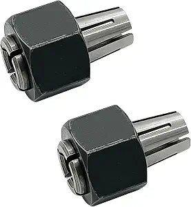 N693118 A24215SV Replaces for Dewalt DCW600B DCW600B-CA DWP611 1/4‘’ 6.35mm DWP611PK Router Collet Chuck with Nut Assembly Porter Cable 450 450PK 4512 Router Power Tools（2pcs）