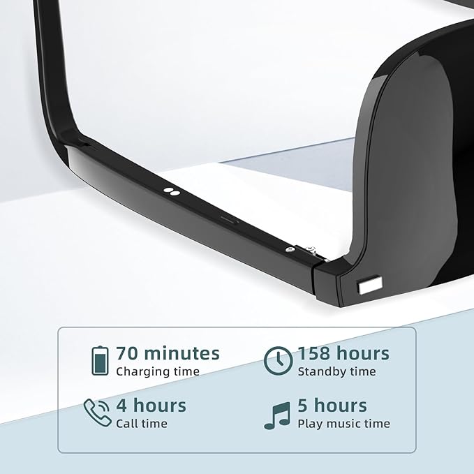 Smart Glasses - Open Ear Anti-Blue Light Bluetooth Audio Glasses for Men Women, Night Vision & UV Polarized Magnetic Lenses, Voice Assistant, Bluetooth Sunglasses for Working/Driving/Relaxing