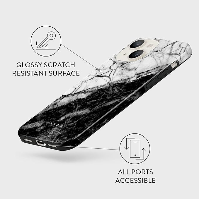 BURGA Phone Case for iPhone 13 - Cute, Trendy, Aesthetic, Pattern Phone Cover, Hard Shell Protection - fits Apple iPhone 13 Case for Women and Men