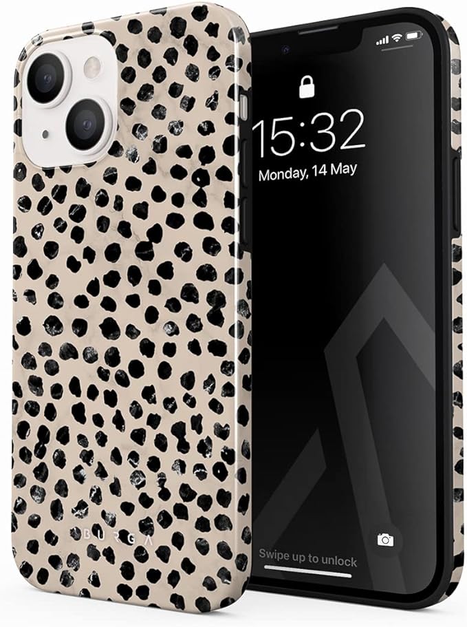 BURGA Phone Case for iPhone 13 - Cute, Trendy, Aesthetic, Pattern Phone Cover, Hard Shell Protection - fits Apple iPhone 13 Case for Women and Men