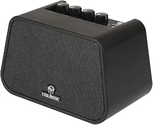 COOLMUSIC Mini Electric Guitar Amp, Rechargeable 10W Guitar Speaker with Dual Sound Modes & Headphone Output