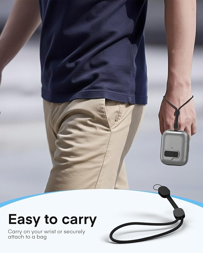 Maxjoy for AirPods Pro 3 Protective Case with Cleaning Kit, Military Hard Case with Lock Shock-Absorbing, Grey