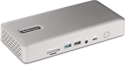 StarTech Thunderbolt 4 Dock, Quad 4K Win, Dual 4K Mac, 16-Port 40Gbps, 100W - Image 1