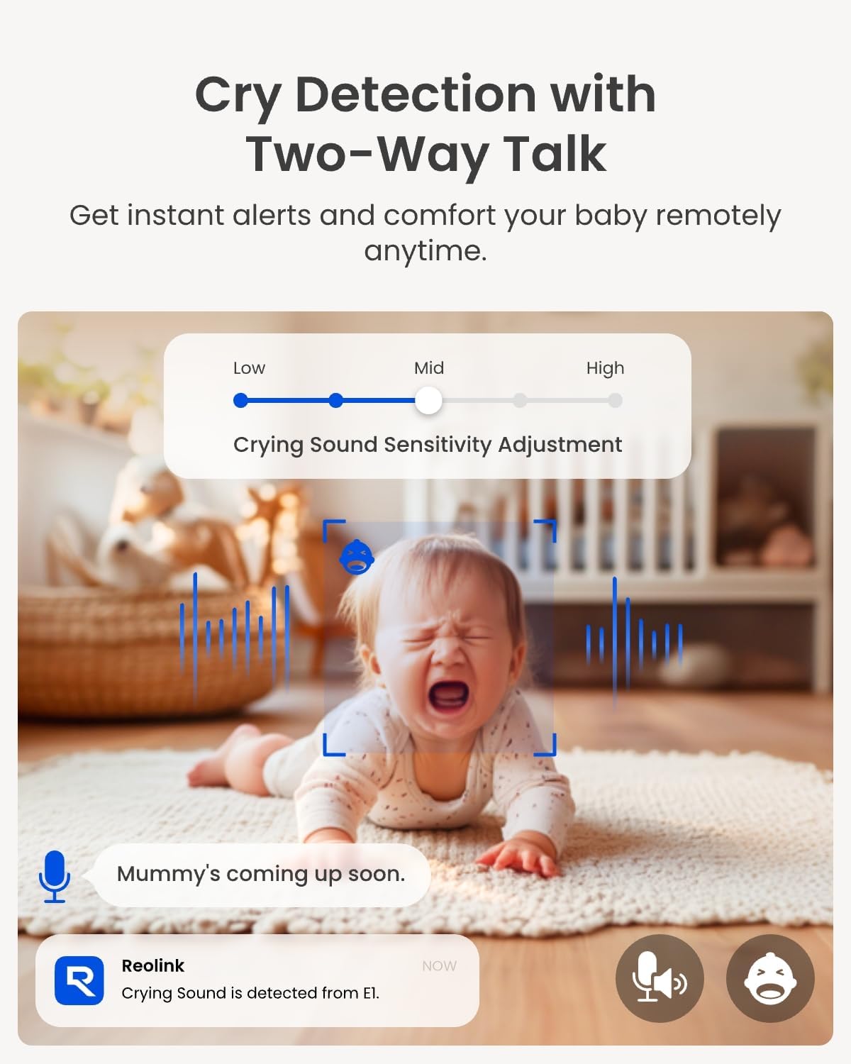 4MP 2K Indoor WiFi 6 Security Camera – 360° Pan, Night Vision, Baby & Pet Monitor
