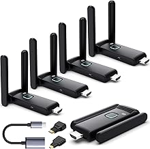 Wireless HDMI 4 Receivers and Transmitter,Up to 6 RX,Extender Plug and Play - Image 1