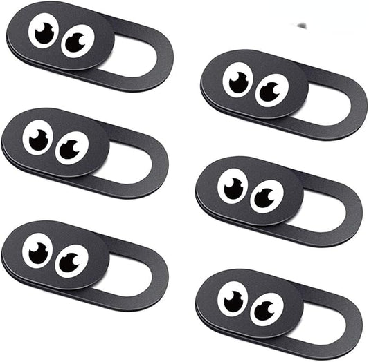 Eye Webcam Cover Slide - Web Camera Cover Fits for Laptop, Desktop, Pc, Macboook Pro, iMac, Mac Mini, Computer, iPhone Smartphone, Protect Your Privacy Security, Strong Adhensive 6 Pack (6 Pack)