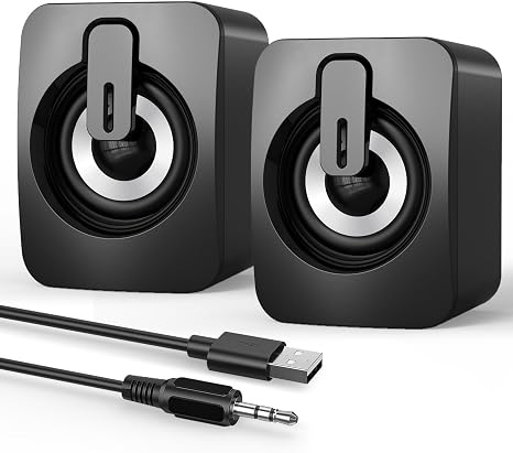 Computer Speakers for Desktop,Portable PC Monitor Speaker,Mini Speakers