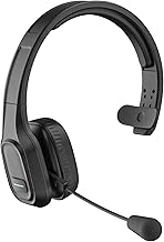 Trucker Bluetooth Headset V5.0, Wireless Headset with Noise Canceling&Mute Microphone for Cell Phones, On Ear Bluetooth Headphone for Computer, Zoom Meetings, Skype, Home Office - Image 1