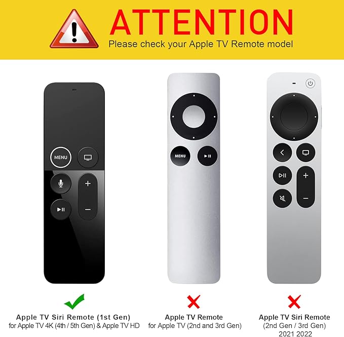 Fintie Bundle: Protective Case for Apple TV 4K/ HD Siri Remote (1st Gen) - Honey Comb Lightweight Anti Slip Shockproof Silicone Cover + Remote Holder Bracket Shelf for Apple TV Remote